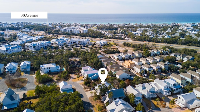 173 W Willow Mist Rd, Inlet Beach, FL 32461 - aerial view of residential area with a large body of water