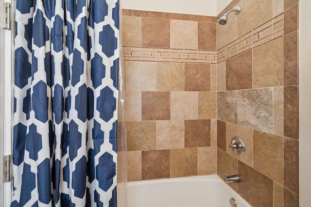 19108 Front Beach Rd Unit B, Panama City Beach, FL 32413 - full bath featuring shower / bath combo with shower curtain