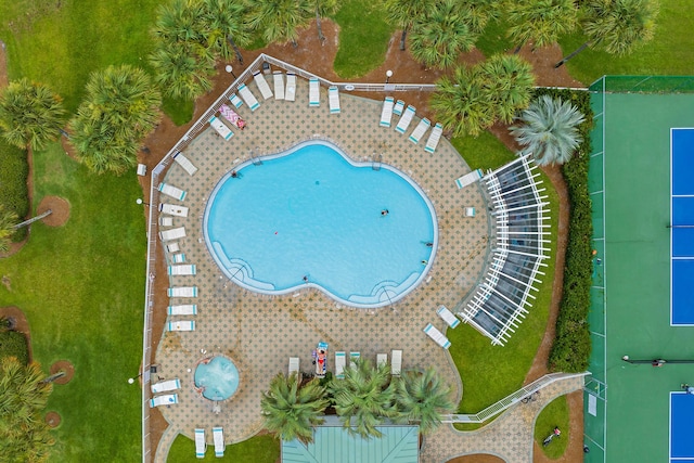 2606 Scenic Gulf Dr Unit 4206, Miramar Beach, FL 32550 - drone / aerial view of a pool