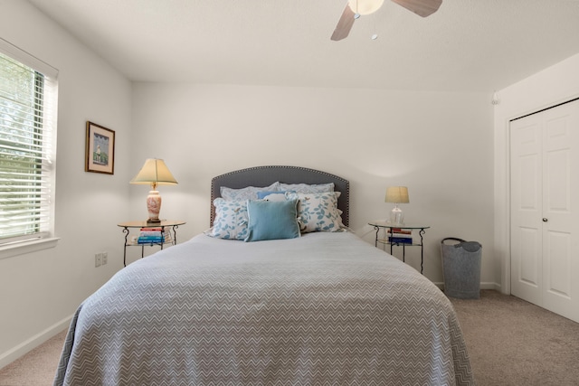 1090 5th Ave, Shalimar, FL 32579 - bedroom featuring carpet, multiple windows, and a closet