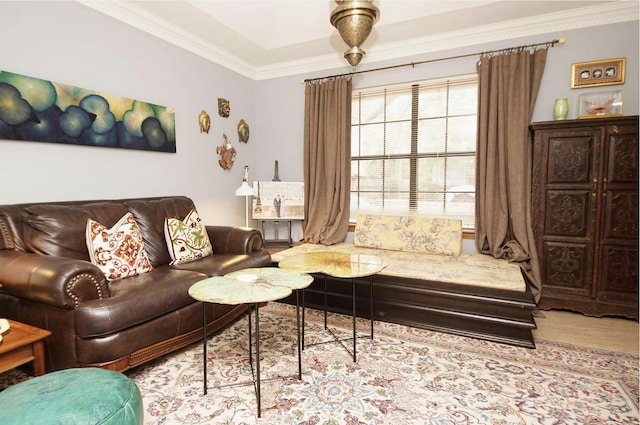 1262 Whitewood Way, Niceville, FL 32578 - living area with ornamental molding and wood finished floors