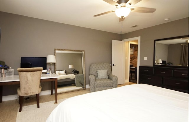 1262 Whitewood Way, Niceville, FL 32578 - bedroom with a desk and ceiling fan