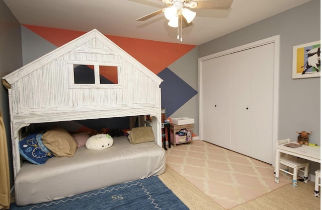 1262 Whitewood Way, Niceville, FL 32578 - carpeted bedroom with a ceiling fan