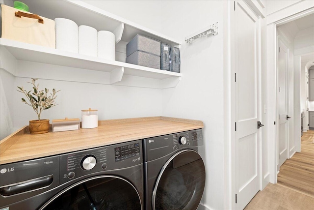 133 E Firethorn Cir, Inlet Beach, FL 32461 - laundry room featuring separate washer and dryer