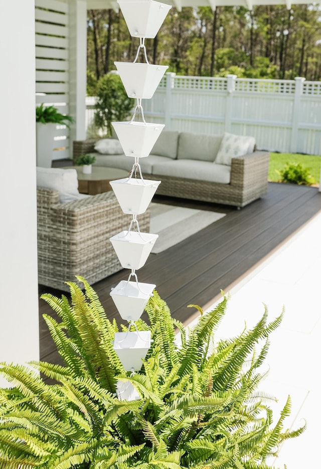 133 E Firethorn Cir, Inlet Beach, FL 32461 - wooden deck featuring an outdoor living space