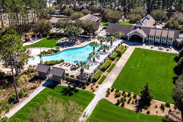 133 E Firethorn Cir, Inlet Beach, FL 32461 - view of subject property featuring a pool