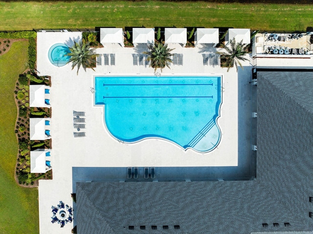 128 Ravine Rd, Watersound, FL 32461 - drone / aerial view of a pool