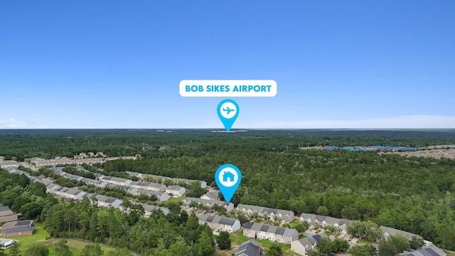 222 Swaying Pine Ct, Crestview, FL 32539 - aerial perspective of suburban area featuring a heavily wooded area