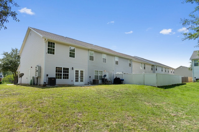222 Swaying Pine Ct, Crestview, FL 32539 - rear view of property with french doors