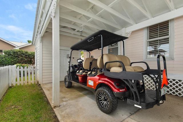 4460 Ocean View Dr, Destin, FL 32541 - garage featuring a carport
