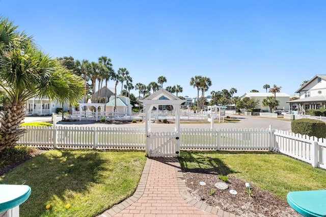 4460 Ocean View Dr, Destin, FL 32541 - view of yard featuring a gazebo