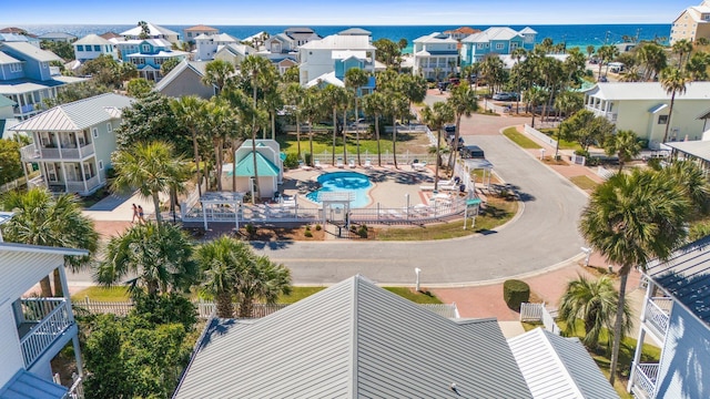 4460 Ocean View Dr, Destin, FL 32541 - aerial view of residential area with a nearby body of water