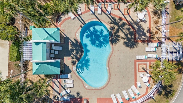 4460 Ocean View Dr, Destin, FL 32541 - drone / aerial view of a pool
