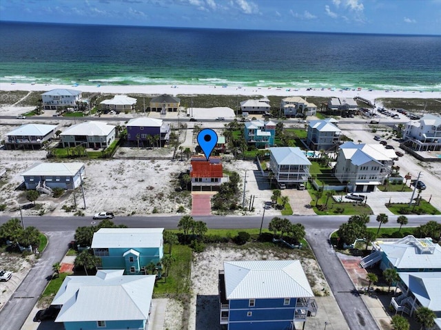 8147 White Sands Blvd, Navarre, FL 32566 - aerial perspective of suburban area featuring extended coastline