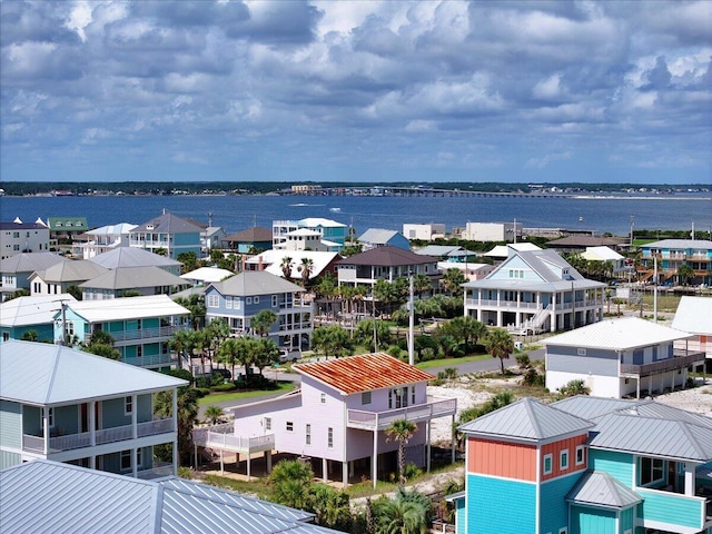 8147 White Sands Blvd, Navarre, FL 32566 - aerial perspective of suburban area with a nearby body of water