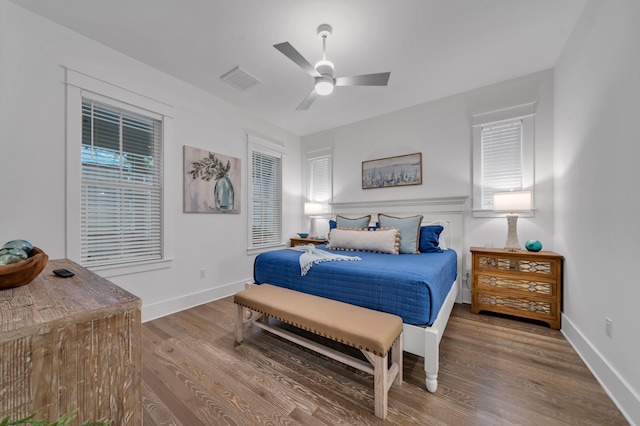 22 Cypress Rdg, Santa Rosa Beach, FL 32459 - bedroom with wood finished floors and ceiling fan