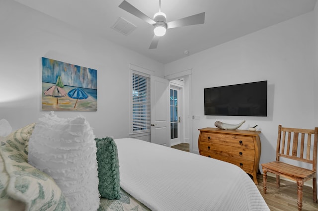 22 Cypress Rdg, Santa Rosa Beach, FL 32459 - bedroom with wood finished floors and a ceiling fan