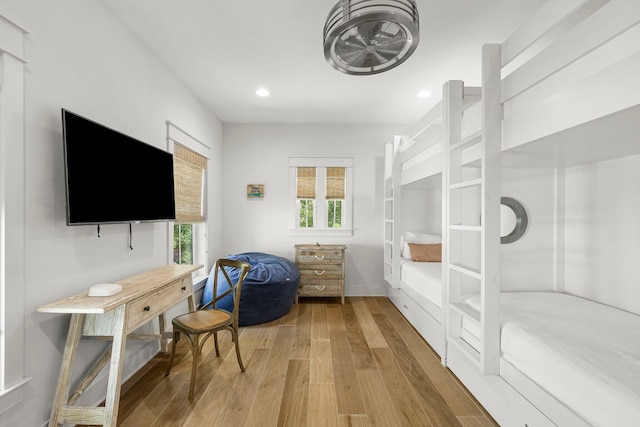 499 Patina Blvd, Inlet Beach, FL 32461 - bedroom featuring light wood-style floors and recessed lighting