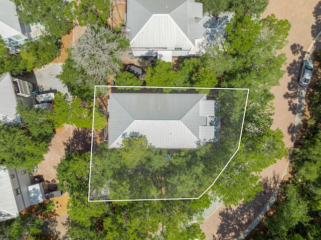 499 Patina Blvd, Inlet Beach, FL 32461 - aerial view of property's location featuring property boundaries highlighted