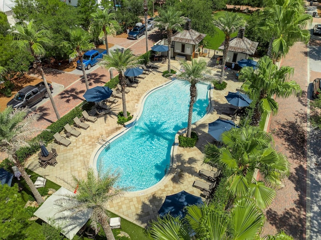 499 Patina Blvd, Inlet Beach, FL 32461 - community pool with a gazebo and a patio