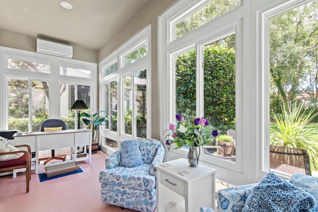 6341 Augusta Cv, Destin, FL 32541 - sunroom featuring a wall mounted AC