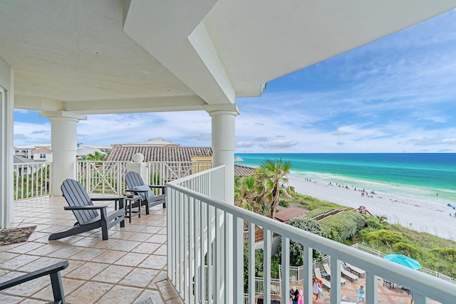 164 Blue Lupine Way Unit 411, Santa Rosa Beach, FL 32459 - balcony featuring view of water and beach