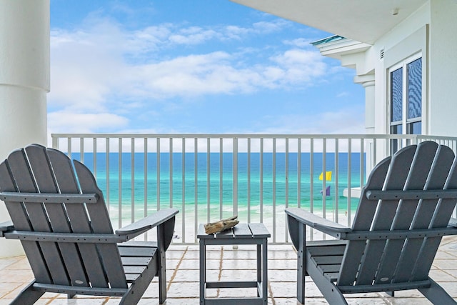 164 Blue Lupine Way Unit 411, Santa Rosa Beach, FL 32459 - balcony featuring view of water and beach
