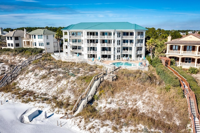 164 Blue Lupine Way Unit 411, Santa Rosa Beach, FL 32459 - aerial view of a pool area