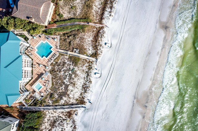 164 Blue Lupine Way Unit 411, Santa Rosa Beach, FL 32459 - aerial view of a pool area and expansive beach