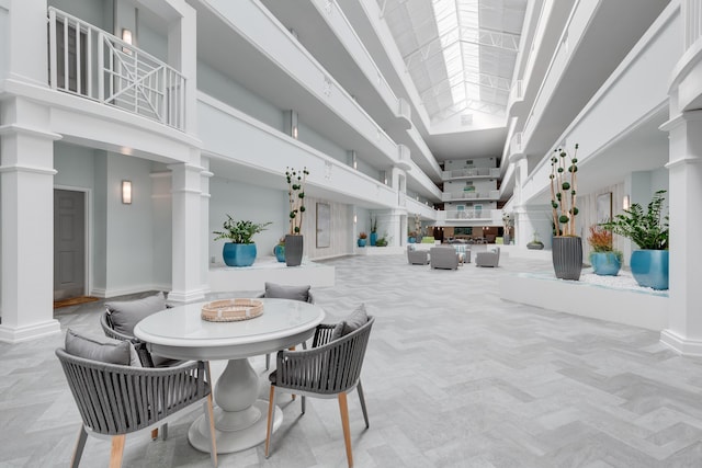 164 Blue Lupine Way Unit 411, Santa Rosa Beach, FL 32459 - building lobby featuring a high ceiling