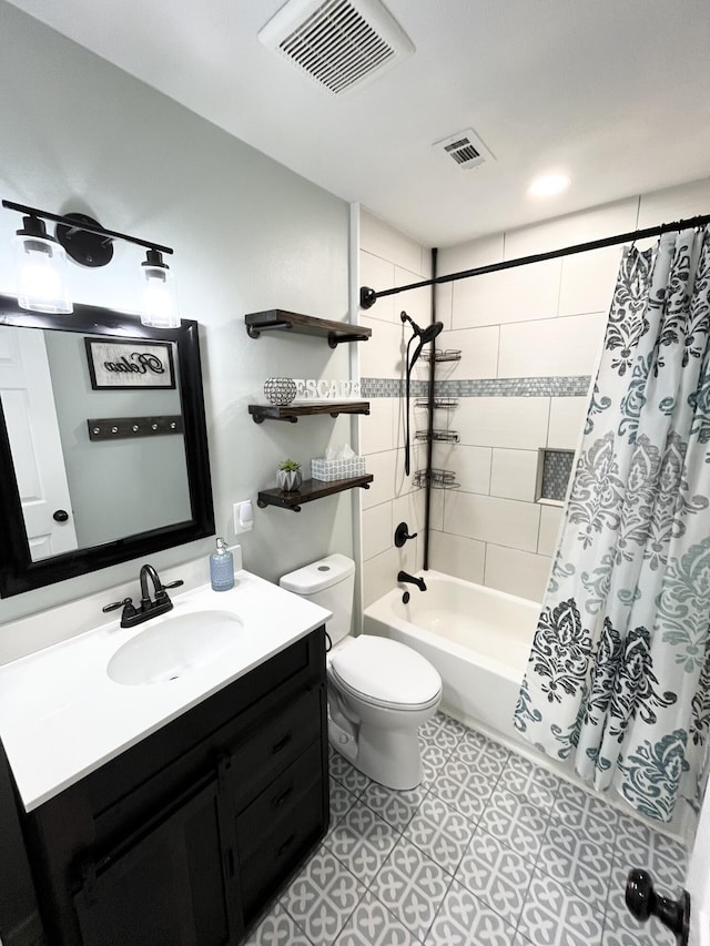 612 NE Powell Dr, Fort Walton Beach, FL 32547 - full bath with vanity and shower / bathtub combination with curtain