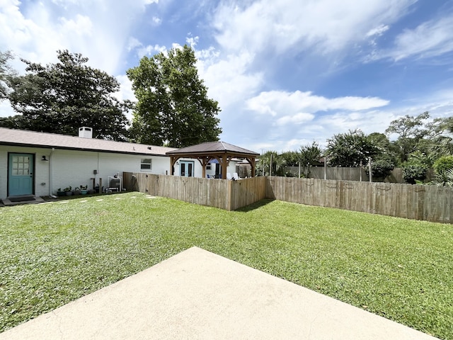 612 NE Powell Dr, Fort Walton Beach, FL 32547 - view of yard with a gazebo and a patio area