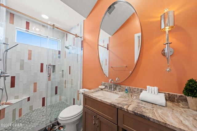 19989 Front Beach Rd, Panama City Beach, FL 32413 - bathroom featuring a shower stall and vanity