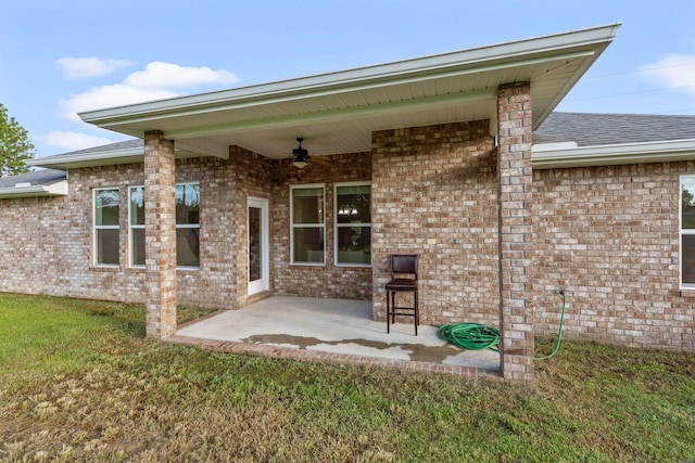 8152 Nevada St, Navarre, FL 32566 - view of patio / terrace with a ceiling fan
