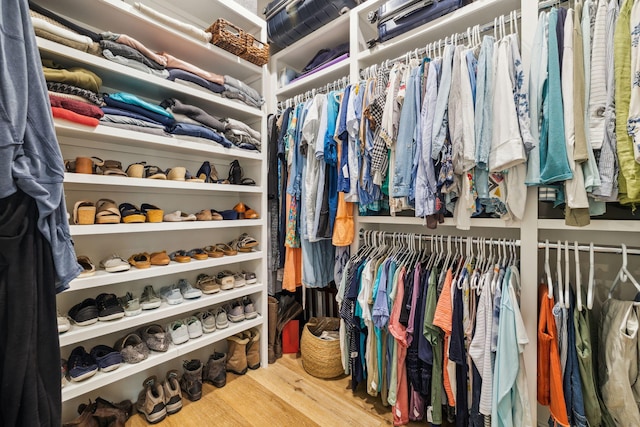 508 W Point Washington Rd, Santa Rosa Beach, FL 32459 - spacious closet with wood finished floors