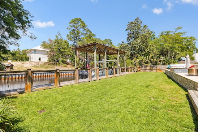 508 W Point Washington Rd, Santa Rosa Beach, FL 32459 - fenced backyard featuring a water view