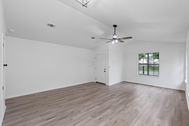 1816 Madelons Path, Fort Walton Beach, FL 32547 - unfurnished room featuring wood finished floors, ceiling fan, and lofted ceiling