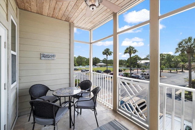 231 Somerset Bridge Rd Unit 1209, Santa Rosa Beach, FL 32459 - sunroom / solarium with ceiling fan