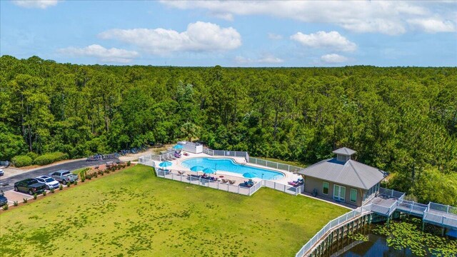 231 Somerset Bridge Rd Unit 1209, Santa Rosa Beach, FL 32459 - bird's eye view of a forest and a pool area