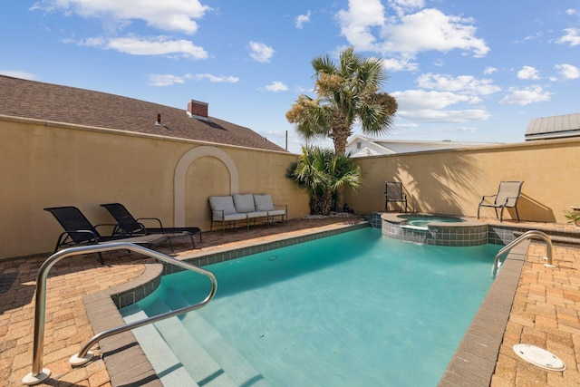 19108 Front Beach Rd Unit A & B, Panama City Beach, FL 32413 - view of swimming pool featuring a patio area and a pool with connected hot tub