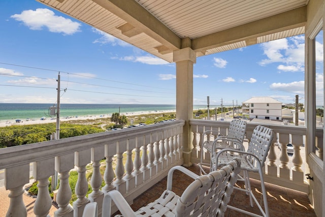 19108 Front Beach Rd Unit A & B, Panama City Beach, FL 32413 - balcony with view of water and beach