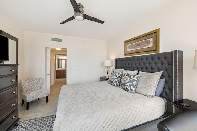 15100 Emerald Coast Pkwy Unit 602, Destin, FL 32541 - bedroom featuring light wood-style flooring and ceiling fan
