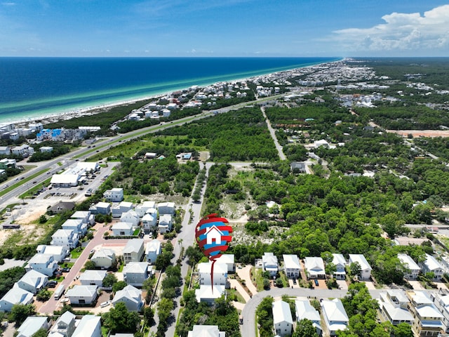 386 Grande Pointe Cir, Inlet Beach, FL 32461 - aerial perspective of suburban area featuring a large body of water