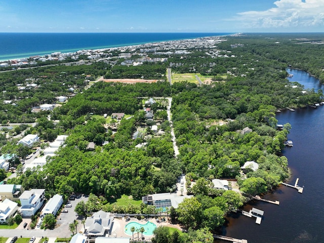 386 Grande Pointe Cir, Inlet Beach, FL 32461 - drone / aerial view of a nearby body of water and a pool