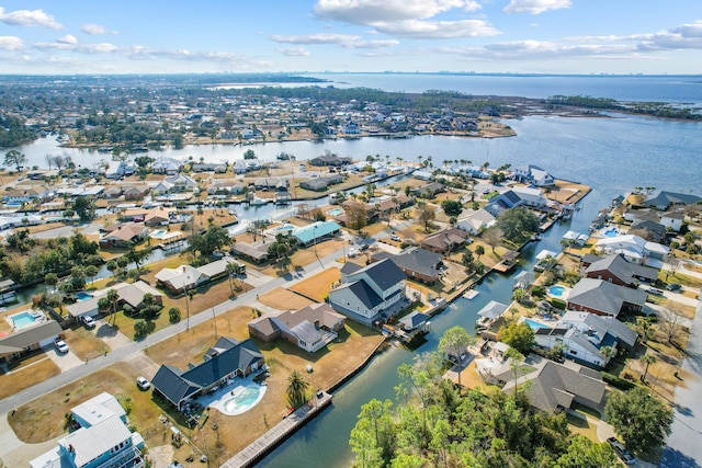 702 Beachcomber Dr, Lynn Haven, FL 32444 - aerial view of property and surrounding area featuring a nearby body of water and nearby suburban area