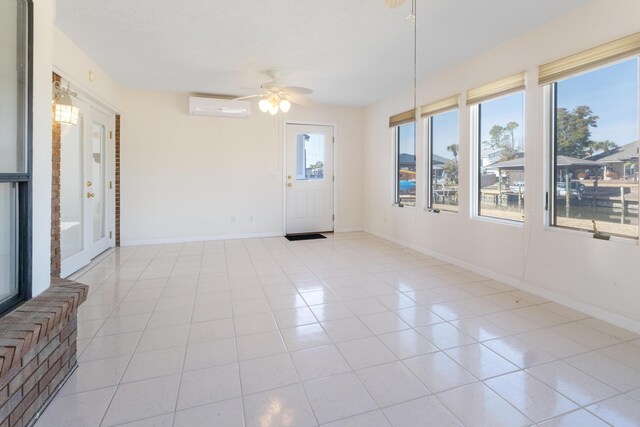 702 Beachcomber Dr, Lynn Haven, FL 32444 - unfurnished sunroom with a wall unit AC