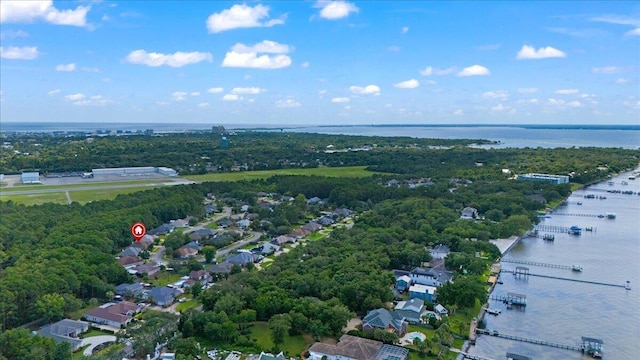 3928 Mesa Rd, Destin, FL 32541 - aerial perspective of suburban area with a large body of water