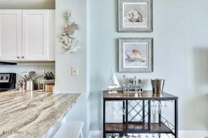 17757 Front Beach Rd Unit 507, Panama City Beach, FL 32413 - bar area with baseboards