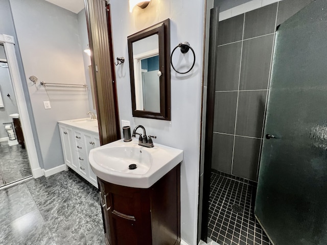 226 N Marsh Lndg, Freeport, FL 32439 - full bath with two vanities and a tile shower