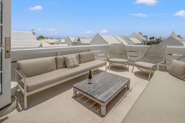 40 Silver Sea Ct Unit Aa4, Inlet Beach, FL 32461 - patio / terrace with an outdoor living space and a residential view